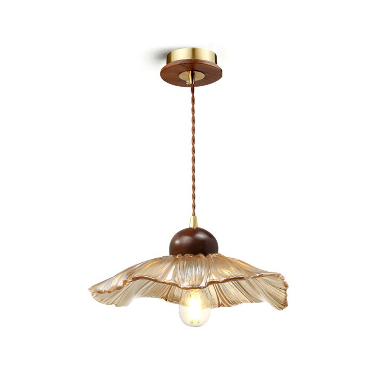 Scalloped Floral Pendant Lamp