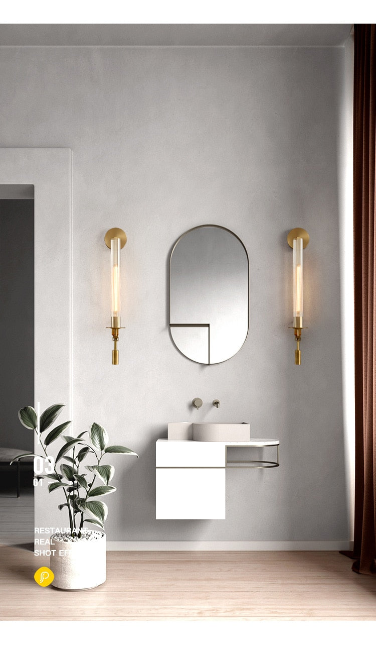 WIN Indoor Post Modern Classical LED Lights Luxury Wall Lamp