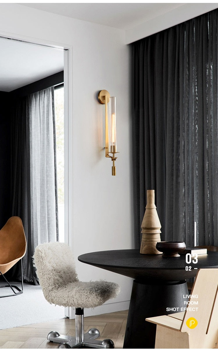 WIN Indoor Post Modern Classical LED Lights Luxury Wall Lamp