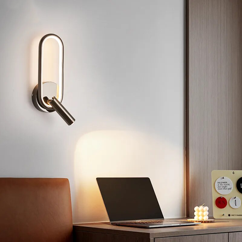 Touch Sensor Rotatable Spotlight Modern LED Wall Lights