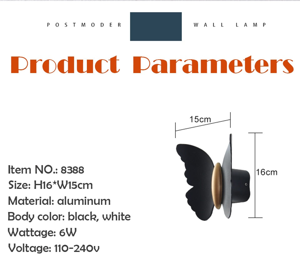 IIS Butterfly Shape 6W Outdoor Lighting Waterproof LED Garden Light