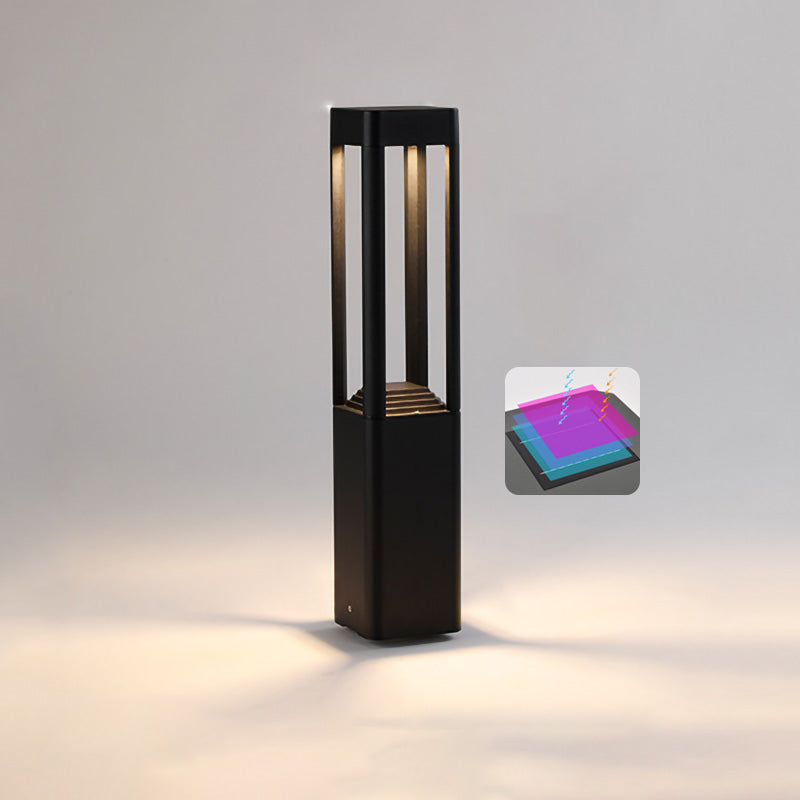 WOMO Square Solar Bollard Light-WM9111