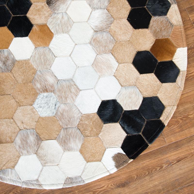 Dark Magic Euclid Cowhide Rug - Nordic Side - rugs, Rugs & Carpets