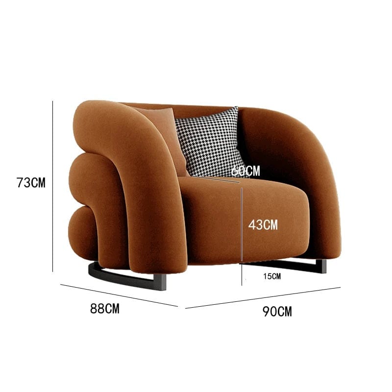 Theo - Lumbar Support Design Living Room Chairs Bedroom Nordic