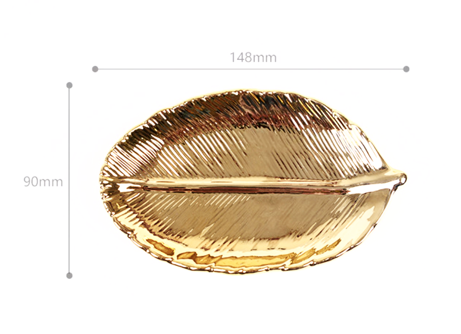 Antique Gold Leaf Tray Organiser - Nordic Side -