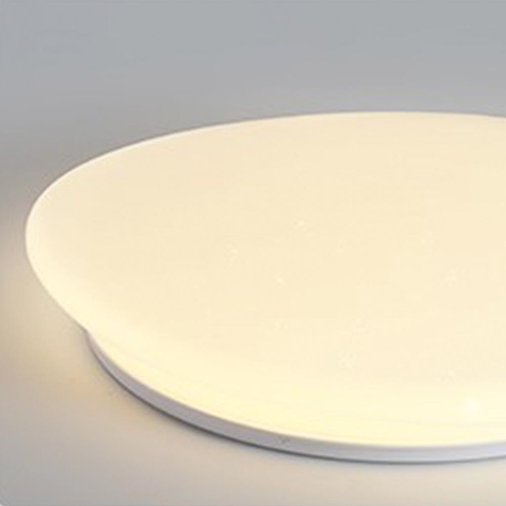 Flush Mount Ceiling Light Unique White Pebble, Acrylic