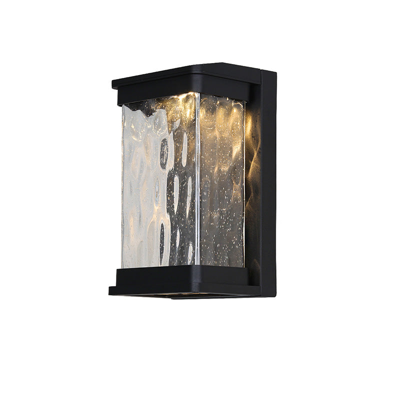 WOMO Seeded Glass Outdoor Wall Light-WM9160