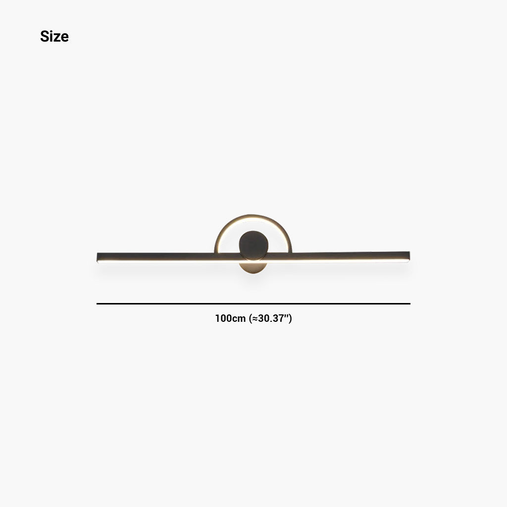 Vanity Mirror/Picture Wall Light Minimalist LED Linear Bar, Black