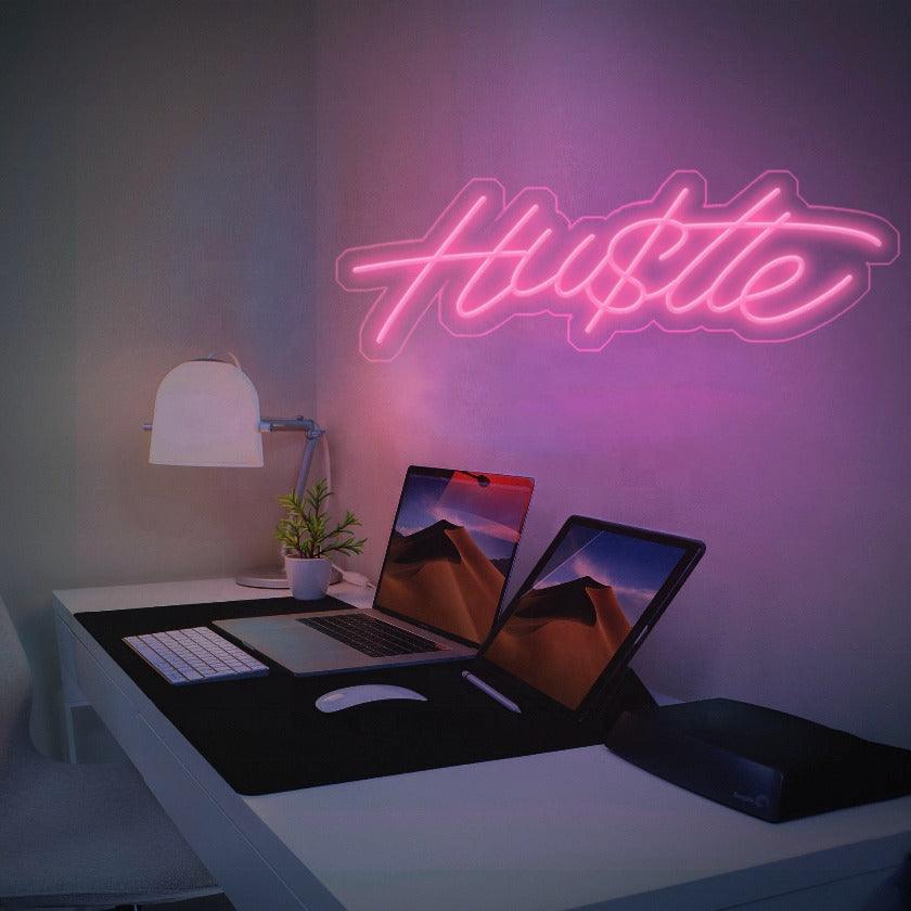 'Hu$tle' LED Neon Sign