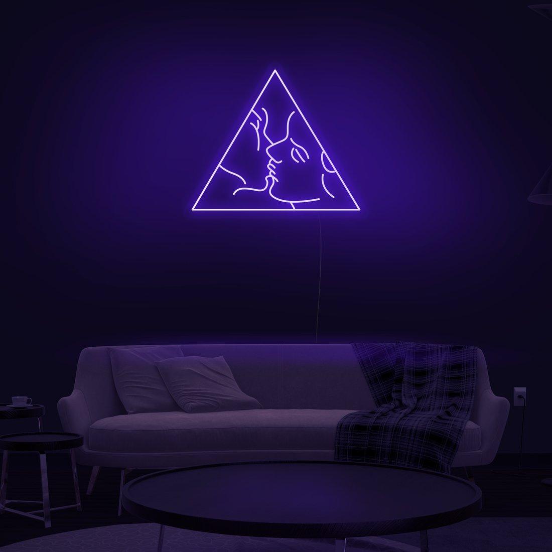 'Kiss' LED Neon Sign