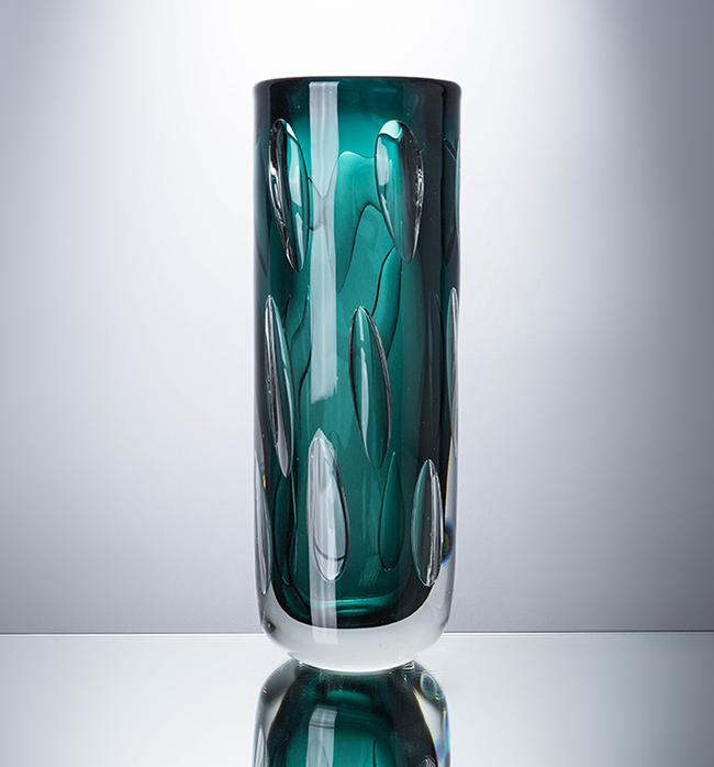The Veda Collection Vase - Large, Green