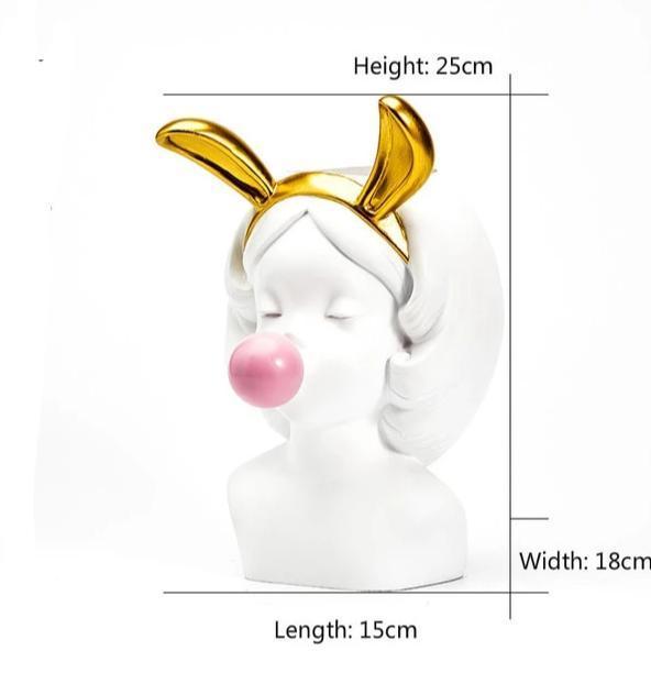Girl with Bubble Gum Vase - Nordic Side -