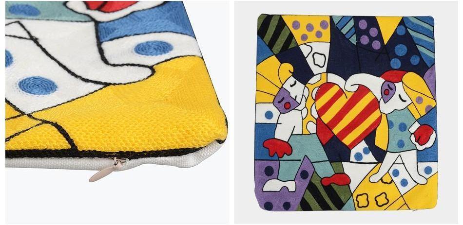 Cotton Embroidered Cushion Covers - Nordic Side -