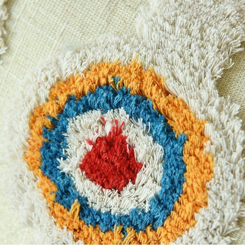 Boho Dot Embroidery Cushion - Nordic Side -