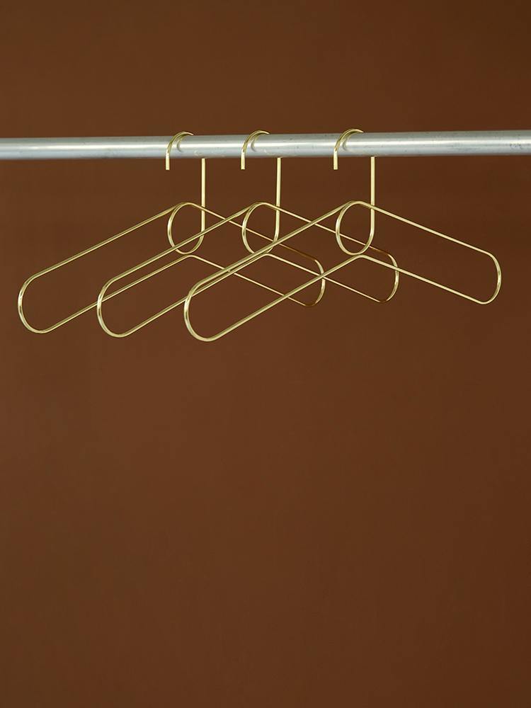 3PCS Gold Coat Hangers - Nordic Side -