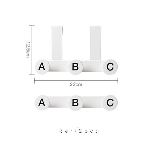 2Pcs Nordic Iron Door Hook - Nordic Side -