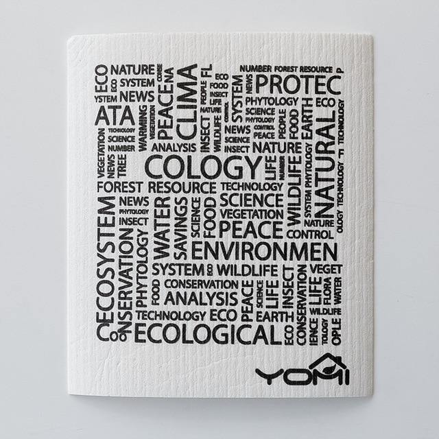 2Pcs Bamboo Cotton Dishcloth - Nordic Side -