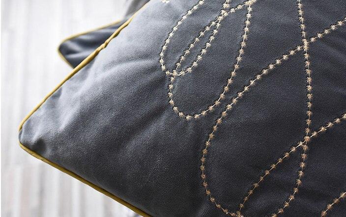 Nordic Flamingo Embroidery Cushion Cover - Nordic Side -