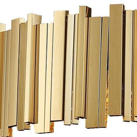 Modern LED crystal chandelier luxury gold stainless steel lustres cristal lampshade for living room hanging ceiling fixtures - Nordic Side -