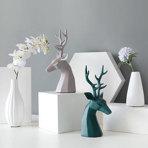 Decorative Deer Figurine - Nordic Side -