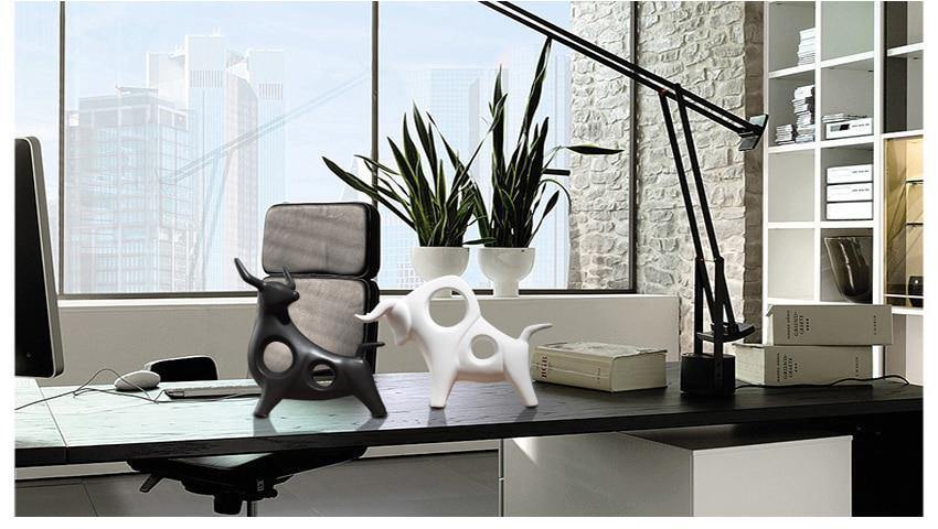 Sculpted Cattle Figurine - Nordic Side -