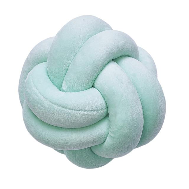 Soft Knotted Plush Cushion Pillow