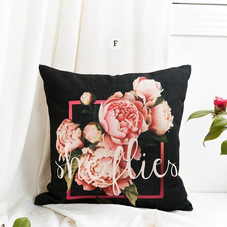 Peony with Letter Cushions - Nordic Side -