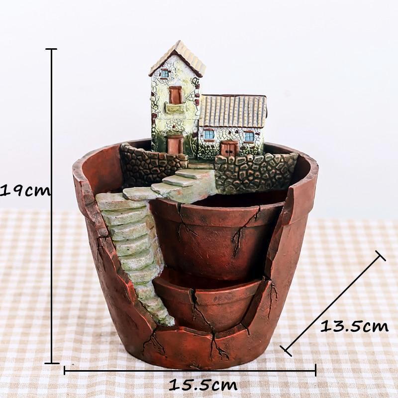 Resin Pot of Mini Village - Nordic Side -