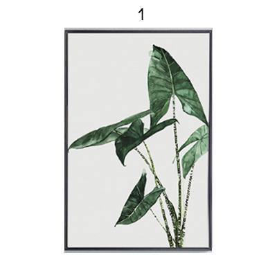 Watercolour Green Palms - Nordic Side -