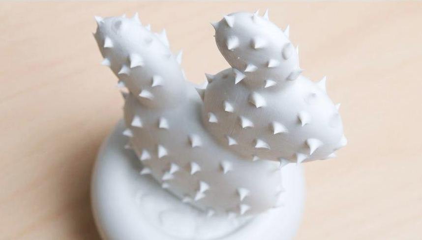 White Ceramic Cactus - Nordic Side -