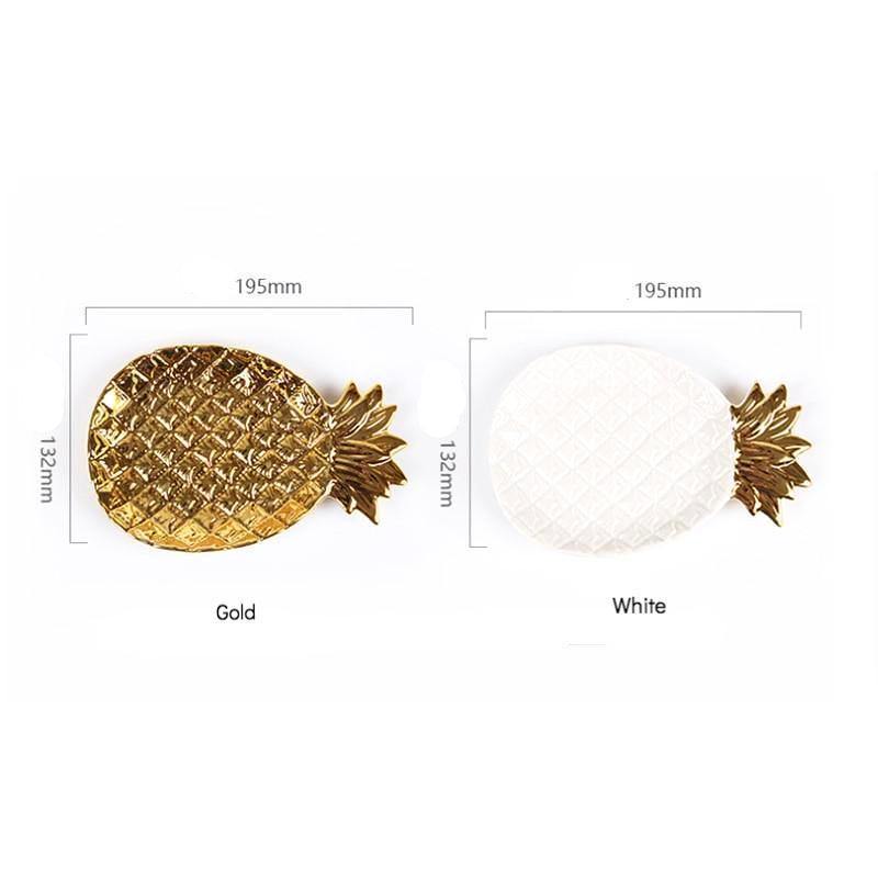 Ceramic Pineapple Plates - Nordic Side -