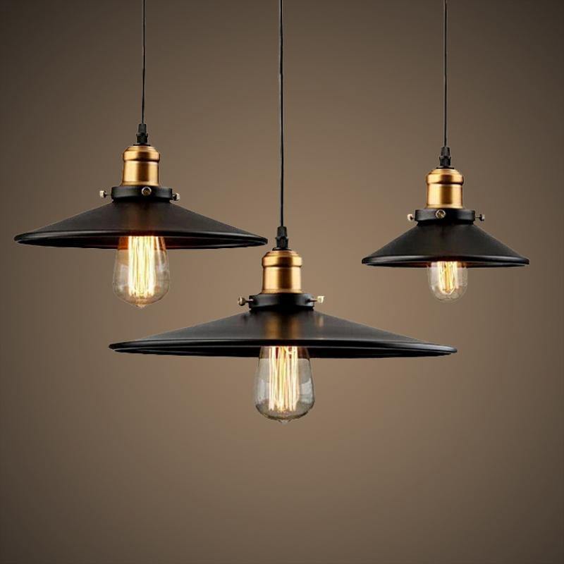 Vintage Black Iron Industrial Pendant Lights - Nordic Side -
