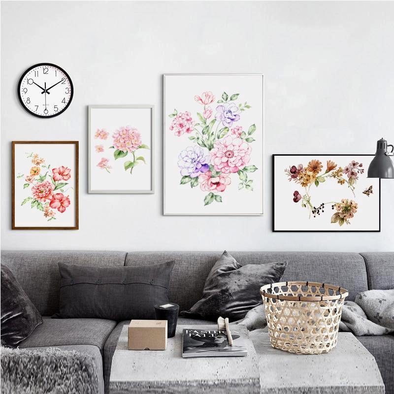 Watercolour Peony - Nordic Side -