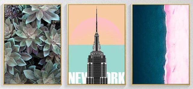 Graphic Summer Landscape Wall Art - Nordic Side -