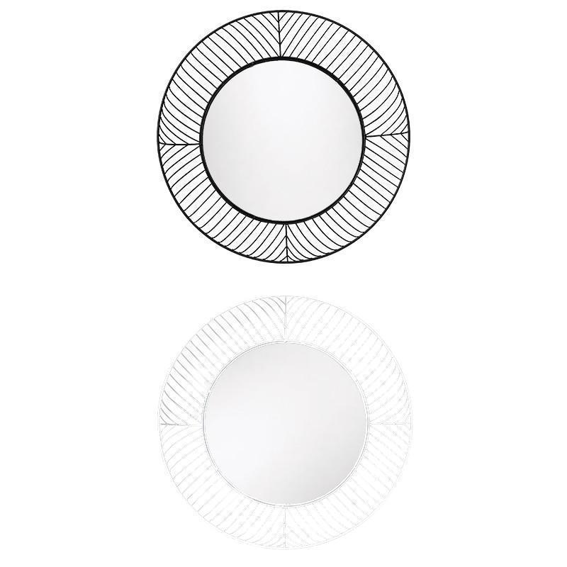 Nicolina - Round Iron Frame Mirror - Nordic Side - 07-08, bathroom-collection, feed-cl0-over-80-dollars