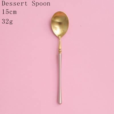 1 Pc Pink & Gold Cutlery - Nordic Side -