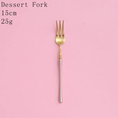 1 Pc Pink & Gold Cutlery - Nordic Side -