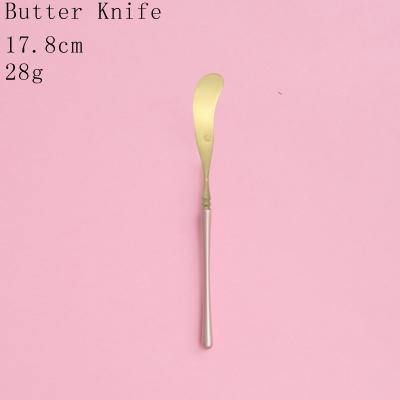 1 Pc Pink & Gold Cutlery - Nordic Side -