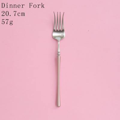 1 Pc Pink & Silver Cutlery - Nordic Side -