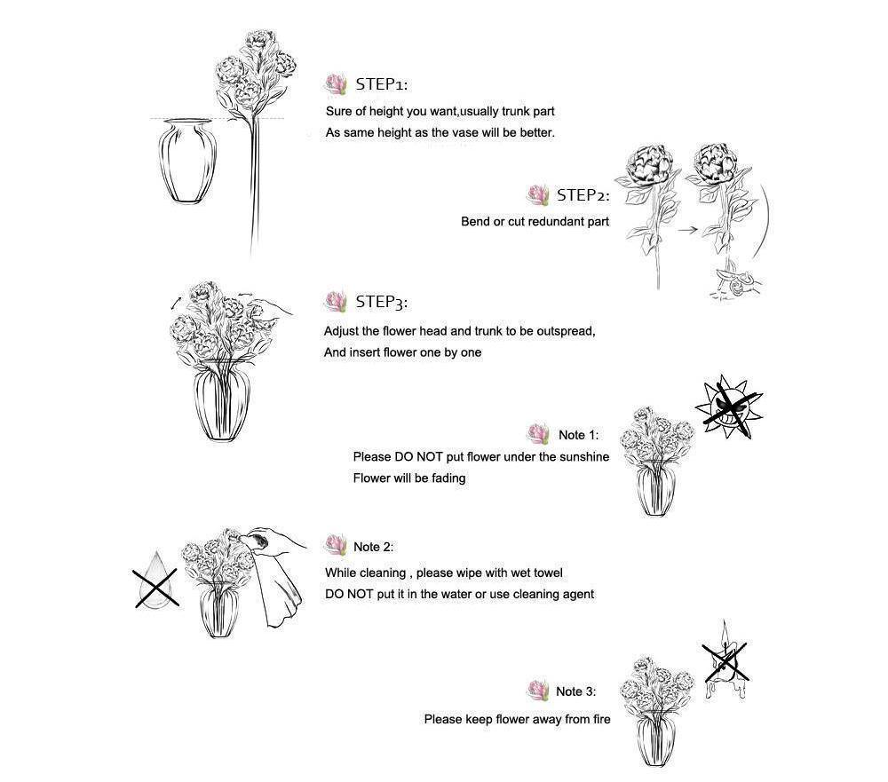 Artificial Tea Rose - Nordic Side -