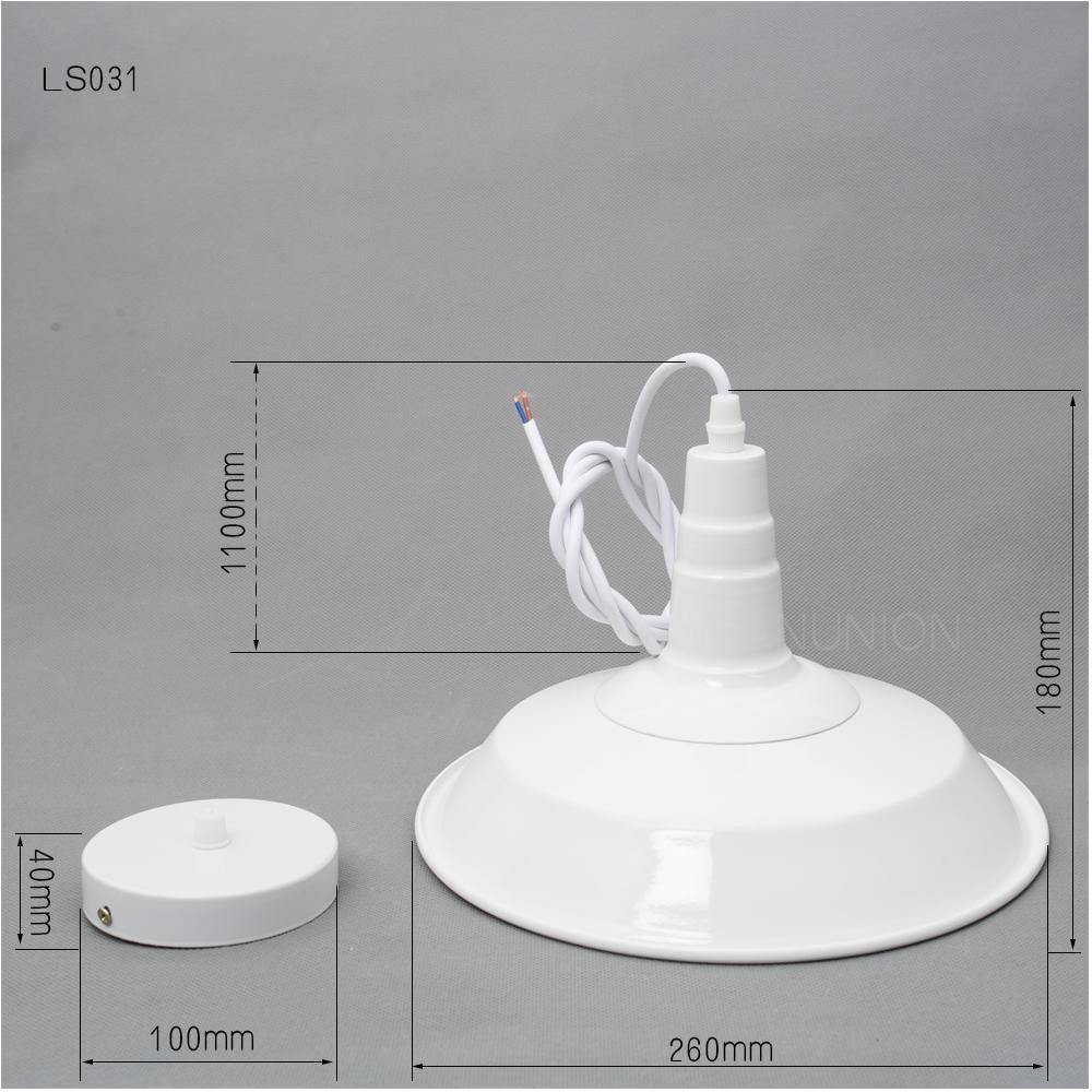 White Iron Pendant Light - Nordic Side -