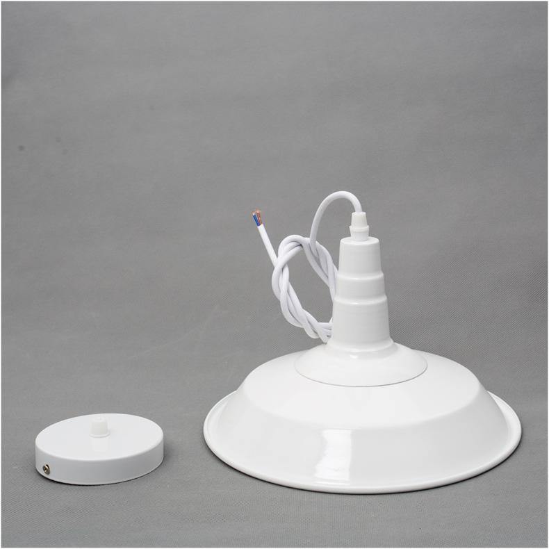 White Iron Pendant Light - Nordic Side -