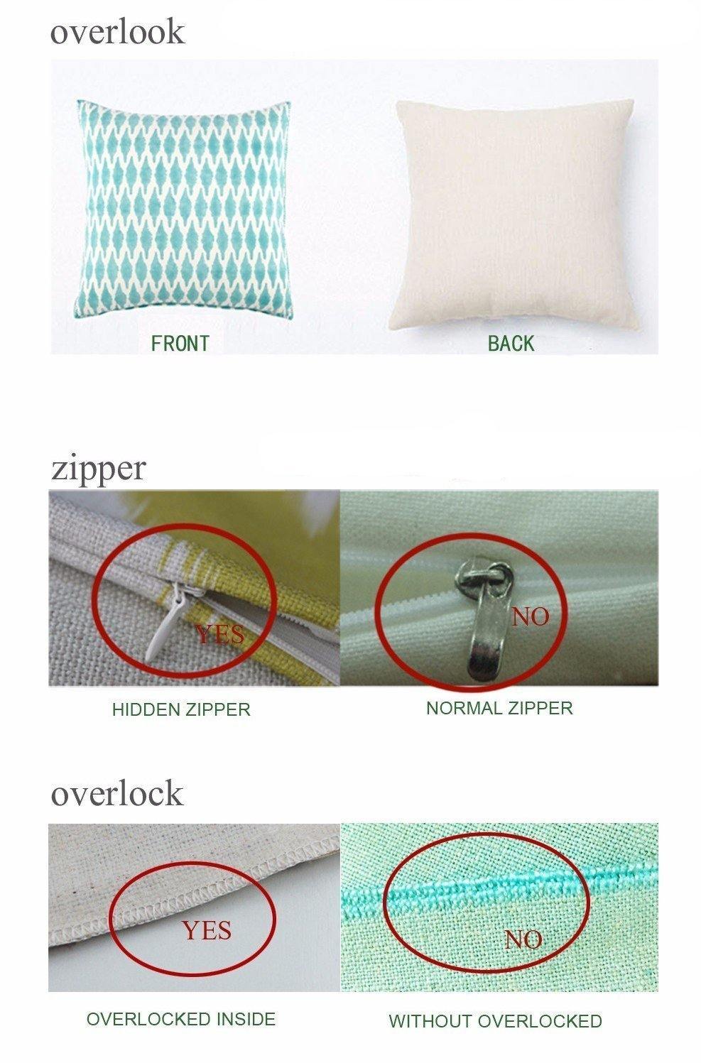 Digital Print Red Ikat Pattern Cushion Cover - Nordic Side -