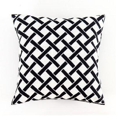 Geometric Black & White Pattern Cushions - Nordic Side -
