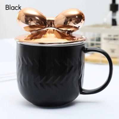 Rose Gold Bow Cover Mug - Nordic Side -