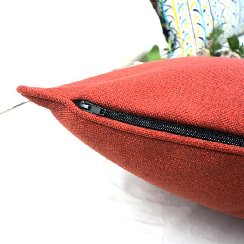 Soft Brick Red Cushion Cover - Nordic Side -