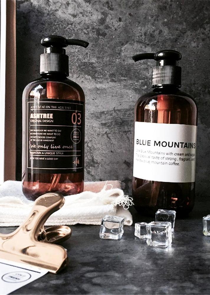 Dark Brown Bath Liquid Container - Nordic Side -