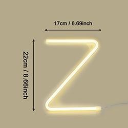 Neon Letter Standing Light - Nordic Side -