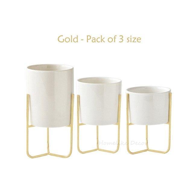 3 Pieces Set of Iron Vase - Nordic Side -