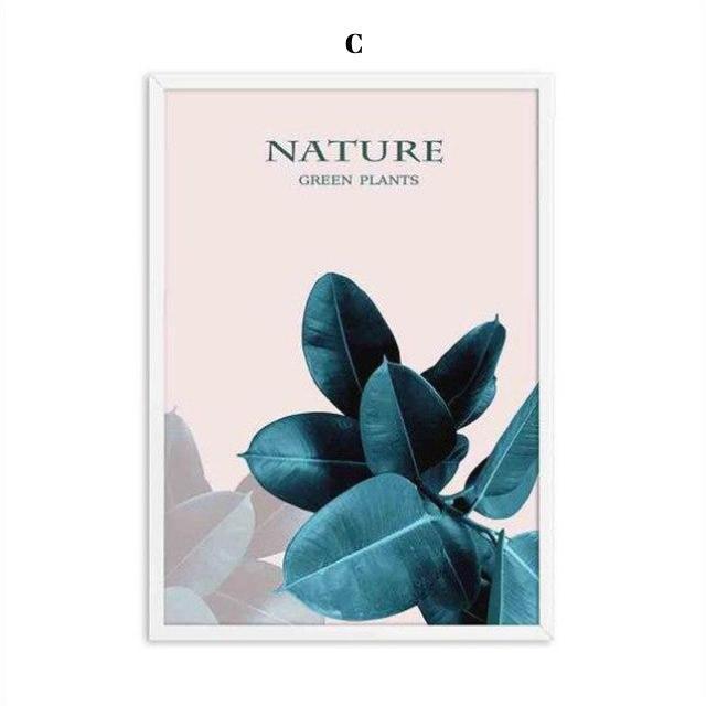 Green Leaves Wall Art - Nordic Side -